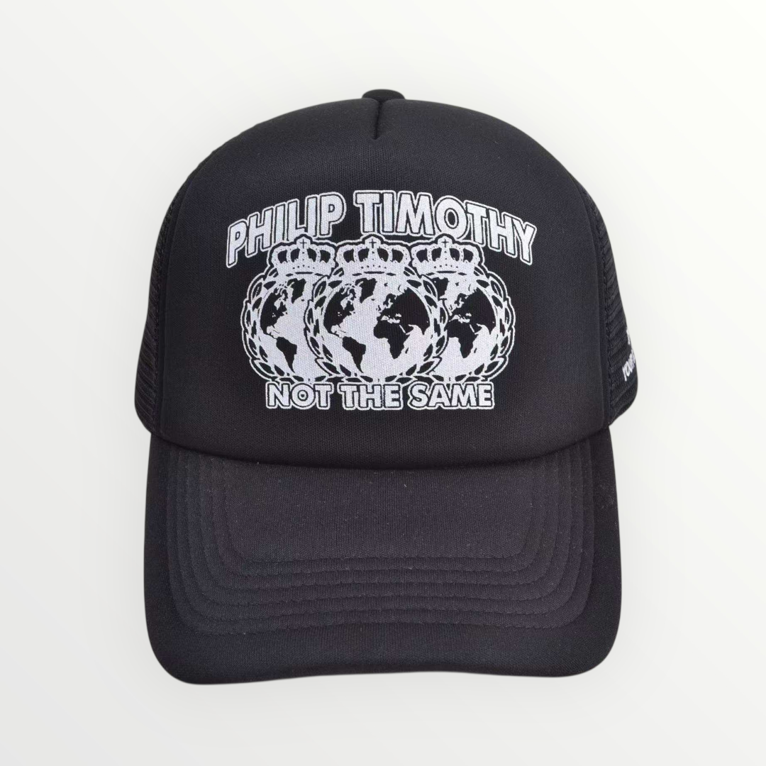 GLOBAL TRUCKER CAP - BLACK