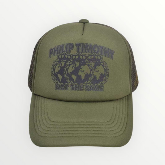 GLOBAL TRUCKER CAP - FOREST GREEN