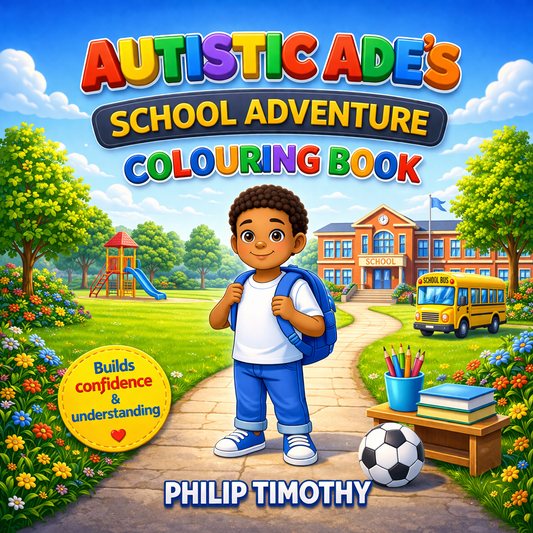 AUTISTIC ADE'S SCHOOL ADVENTURE COLOURING BOOK