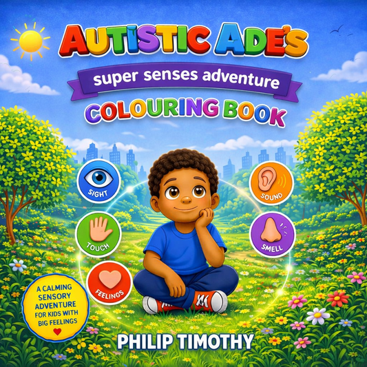 AUTISTIC ADE'S SUPER SENSES ADVENTURE COLOURING BOOK