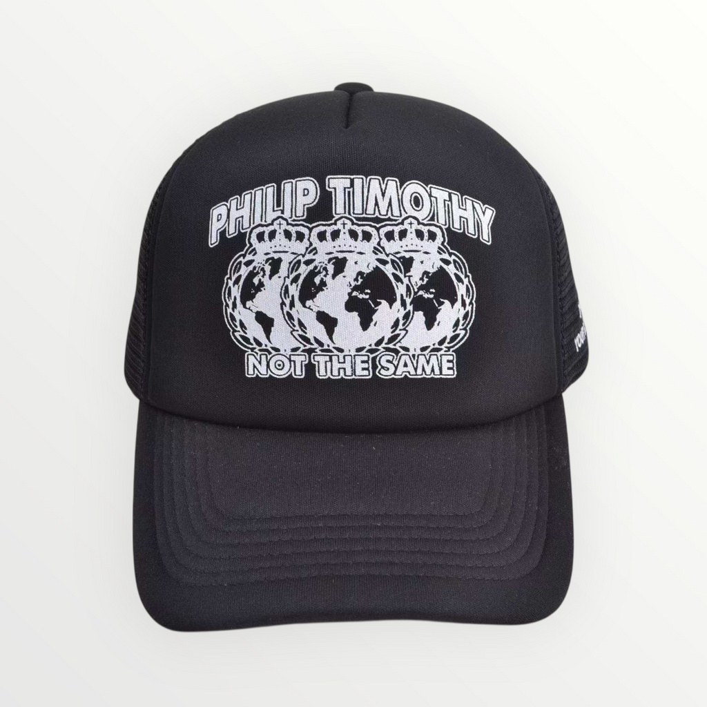 GLOBAL TRUCKER CAP - BLACK