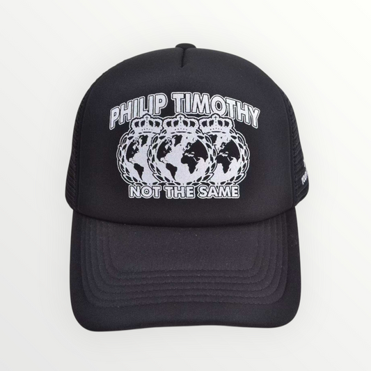 GLOBAL TRUCKER CAP - BLACK